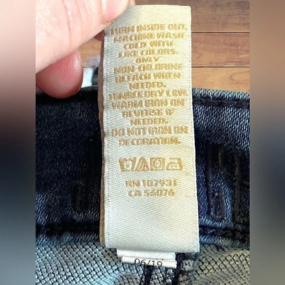Justice Jeans Girls Size 12 Slim High Rise Denim Jeggings • Dark Wash Snap Fly